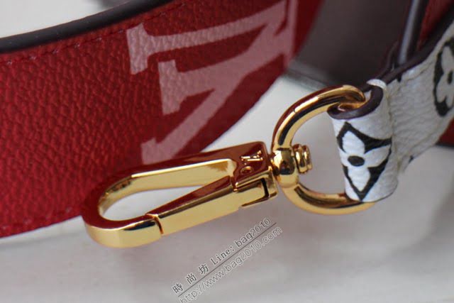 lv肩帶 新品MONOGRAM 肩帶 櫻桃紅  lvqb1203